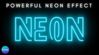 Create a Powerful Glowing Neon Text Effect in Canva