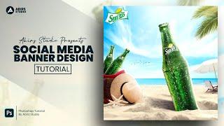 Creative Social Media Post and Square Flyer Design | Photoshop Tutorial