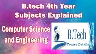 B tech 4th year CSE Subjects Explained | Abhinav Vengala