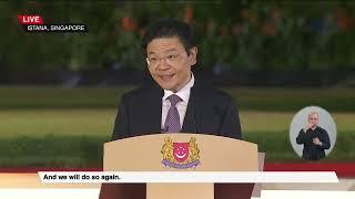 Prime Minister Lawrence Wong's first speech in Mandarin, Malay & English | Swearing-in Ceremony 2024