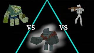 mutant lobber zombie VS mutant bouldering zombie VS mutant skeleton