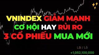 VNINDEX GIẢM MẠNH LÀ CƠ HỘI HAY RỦI RO | 3 CỔ PHIẾU TIỀM NĂNG MUA MỚI | NHẬN ĐỊNH CHỨNG KHOÁN 6/3