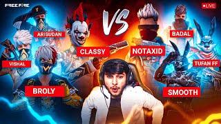 Classy VS Smooth 444  NG VS NXT  4 vs 4 CS Battle   #freefireliveindia  #classylive