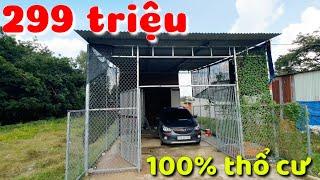 Nhà + đất 100% thổ cư có sân vườn giá siêu rẻ 299 triệu sổ hồng riêng ở Châu Thành Tây Ninh