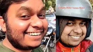 zomato happy rider sonu goes viral with his smile company took