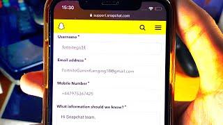 How To RECOVER Snapchat Account | [Snapchat Account Recovery Tutorial]