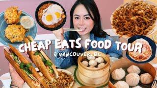 MUST TRY $25 Vancouver Cheap Eats Food Tour | Breakfast, Lunch, and Dinner!!