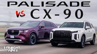 2024 Mazda CX-90 vs Hyundai Palisade - Worth the $10k Difference?