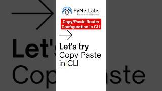 Copy/Paste Router Configuration in CLI (Command-Line Interface)  #shorts #routerconfiguration #cli
