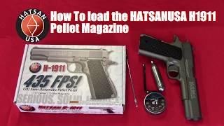 How to load the Hatsan H1911 pellet magazine