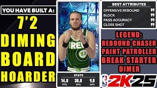 7'2 DIMING BOARD HOARDER WITH LEGEND PAINT PATROLLER IS THE BEST DEFENSIVE CENTER BUILD ON NBA 2K25!