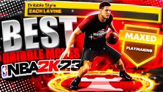 BEST ISO DRIBBLE MOVES IN NBA 2K23! BEST COMBOS + FASTEST DRIBBLE