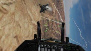 F-16C vs F-22A (DCS AI Dogfight Series)