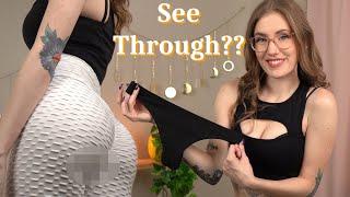 Can I wear these SEE THROUGH leggings to the gym?? (Try On Haul)