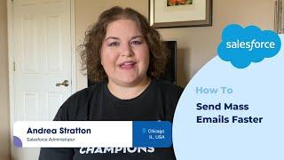 How to Send Mass Emails Faster | Salesforce Platform Quick Tip