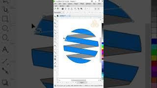 Logo designing in #coreldraw #corel #shorts #vce