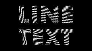 How to Fill Text with Lines in Adobe Illustrator CC