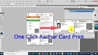 one click aadhar card print in photoshop action download