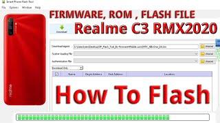 Realme C3 Full Flash Scatter Rom By Free Tool - How To Flash RMX2020 Hang On Logo Dead Boot Repair )