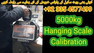 5000kg Hanginh Scale Calibration by Care International scale