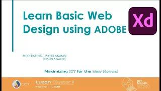 DICT Adobe XD basic learning - Day 1 session - June 19, 2020