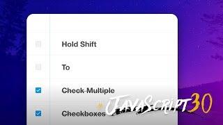 JS Checkbox Challenge! #JavaScript30 10/30