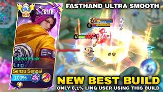 LING FASTHAND NEW BEST BUILD - ONLY 0,1% LING USER KNOW THIS BUILD - Ling Gameplay Mobile Legends