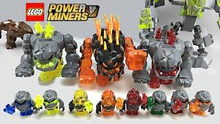 ALL LEGO Power Miners Rock / Lava Monsters minifigures collection!