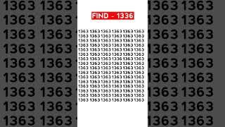 Let See How Genius You are - Find 1336 #Shorts