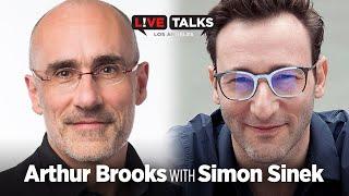 Arthur Brooks in conversation with Simon Sinek at Live Talks Los Angeles
