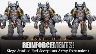 REINFORCEMENTS HAVE ARRIVED! Siege Studios Red Scorpions Space Marines Army Expansion!