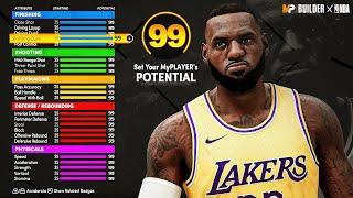 NBA 2K21 NEXT GEN LEBRON JAMES BUILD - 55 BADGE MAXED PHYSICALS DEMIGOD