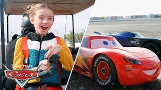 Racing PIXAR CARS CHARACTERS on a REAL RACE TRACK! | Pixar Cars