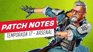 SEASON 17 "ARSENAL": PARTE 1 DOS PATCH NOTES! (MODO SOLO, VFX ON/OFF, SKINS DO BATTLE PASS E MAIS!)