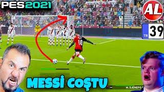 MESSİ VE RONALDO COŞTU! 25 METRE PLASE VE FRİKİK GOLLERİ! LİDERE SELAM DURUN! | PES 2021 ANALİG #39