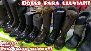 Botas para lluvia trabajo casuales las más baratas de tepito precios de infarto para hacer negocio