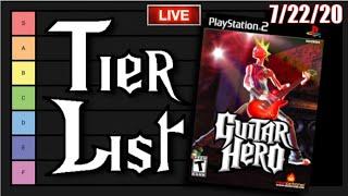 Guitar Hero 1 Soundtrack Tier List (livesream redux)