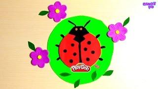 How to Make Ladybird with Play Doh | Play-Doh Ladybug Easy| Play Dough Lady Bug