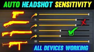 (Auto Headshot Sensitivity Setting) Free Fire  | New Headshot Sensitivity | One Tap Headshot Trick