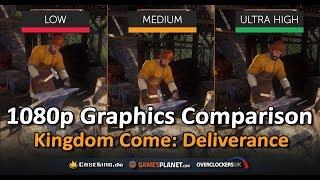 Kingdom Come Deliverance: Ultra high vs. Medium vs. Low Graphics Comparison | PC | 1080p FHD