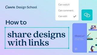 How to share designs with links in Canva