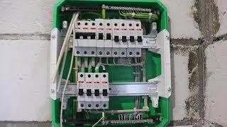 Часть 3.Сборка трёхфазного щитка на 13 модулей (проект новый дом )