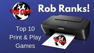 Rob's Top 10 Print and Play Games