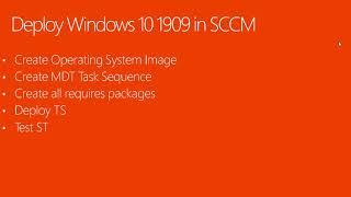 Deploy Windows 10 1909 in SCCM Step by Step