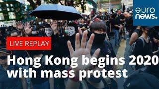LIVE | Hong Kong begins 2020 with mass protest.