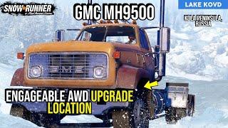 Engageable AWD Upgrade Location GMC MH9500 in Snow*Runner