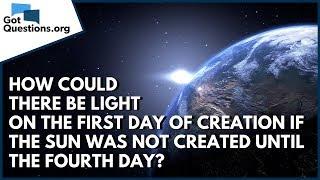 How could there be light on the 1st day of Creation if the sun was not created until the 4th day?