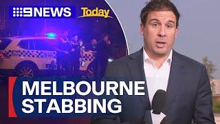 Two teens allegedly stabbed in Melbourne brawl | 9 News Australia