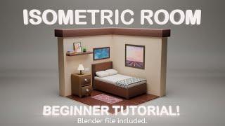 Create an Isometric Room in Blender: Beginner Tutorial (+Blender file)