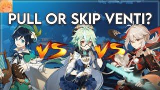 Venti, Sucrose or Kazuha? (Genshin Impact 2.6 Character Comparison)